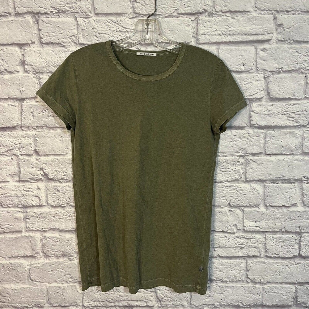 Alexa Chung For AG Basic Green Tee Small